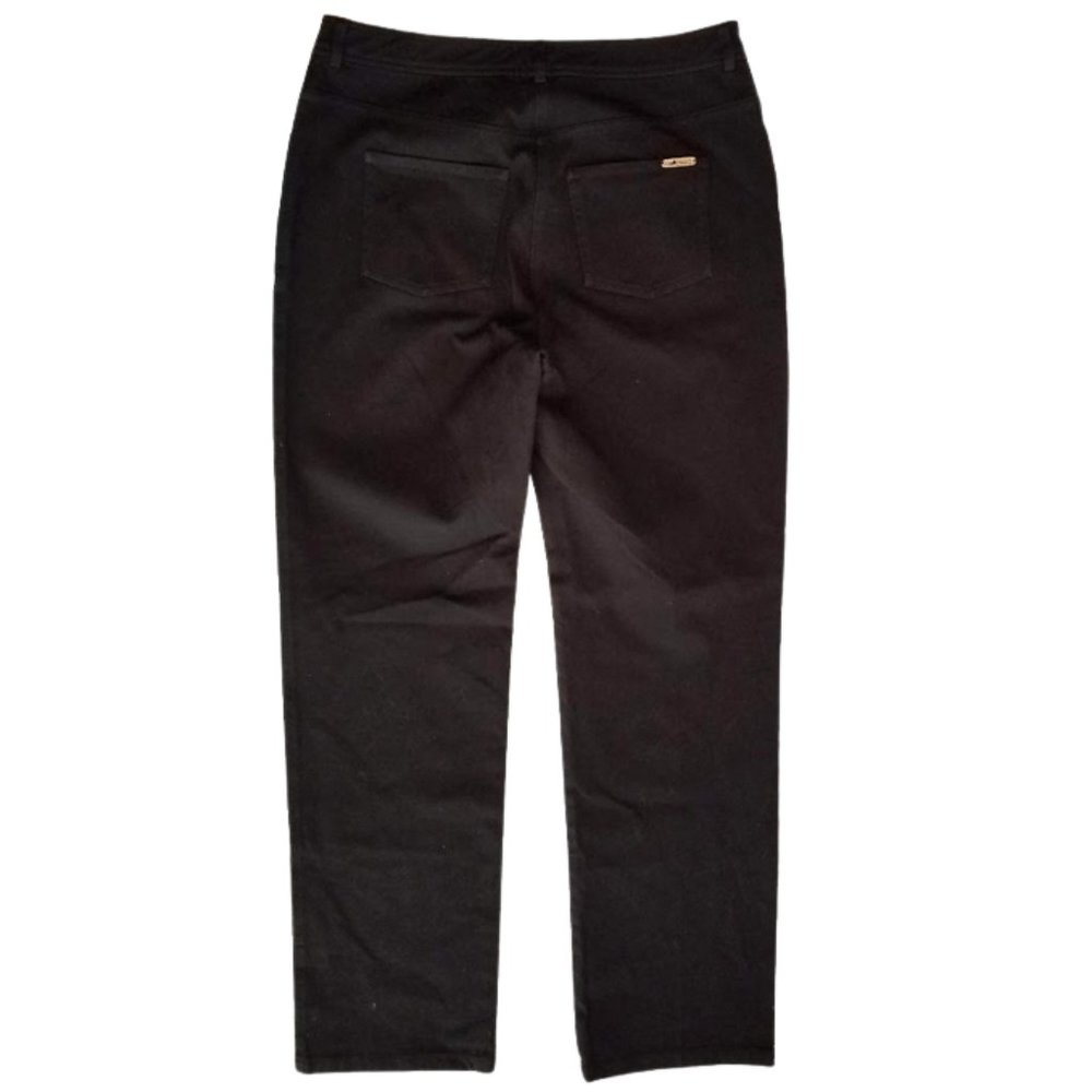 ST JOHN High Waist Black Stretch Jeans Women's 8